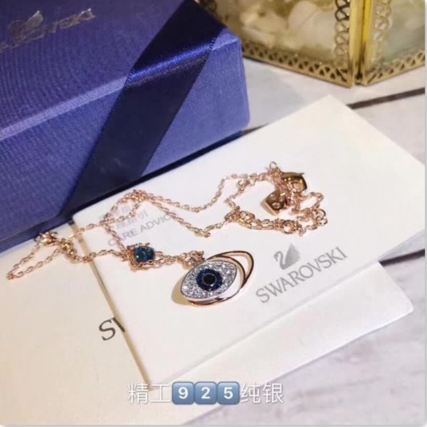 replica,repliche,fake,1:1,earrings,bracelet,ring,jewelry Collana Swarovski Occhio del Diavolo Swarovski