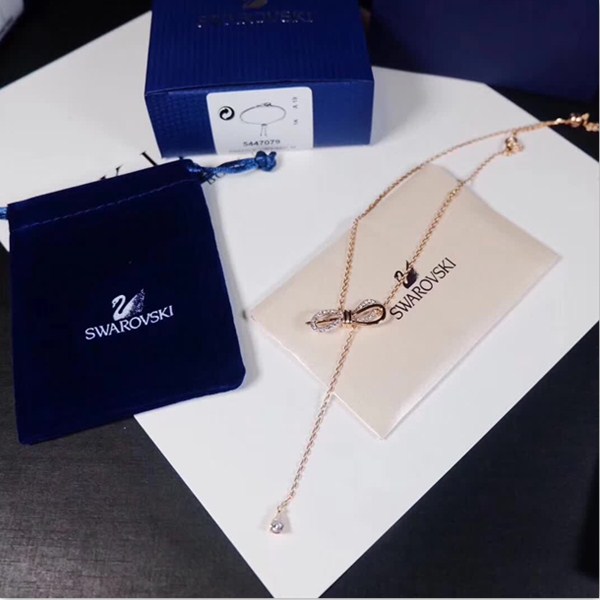 replica,repliche,fake,1:1,earrings,bracelet,ring,jewelry Collana fiocco Swarovski