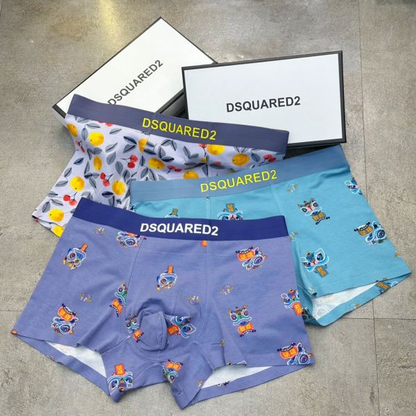 replica,repliche,fake,1:1,earrings,bracelet,ring,jewelry Dsquared2 biancheria intima da uomo di lusso (tre pezzi)
