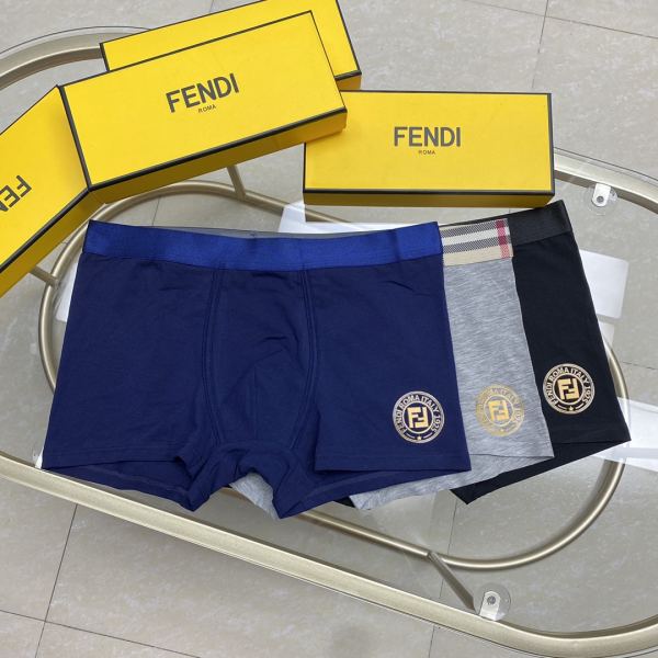 replica,repliche,fake,1:1,earrings,bracelet,ring,jewelry Intimo da uomo di lusso Fendi (tre pezzi)