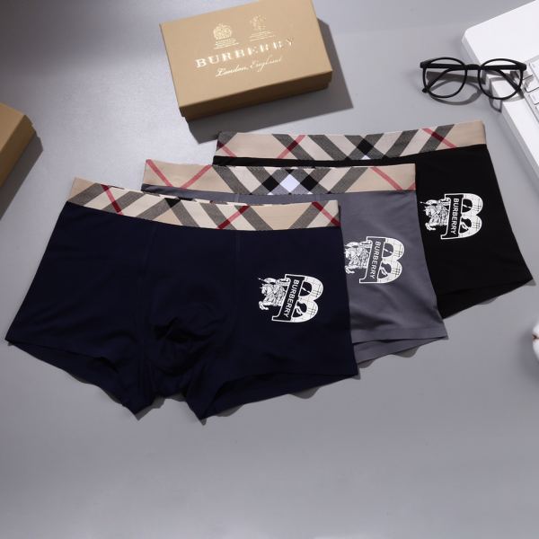 replica,repliche,fake,1:1,earrings,bracelet,ring,jewelry Intimo da uomo di lusso Burberry (tre pezzi)
