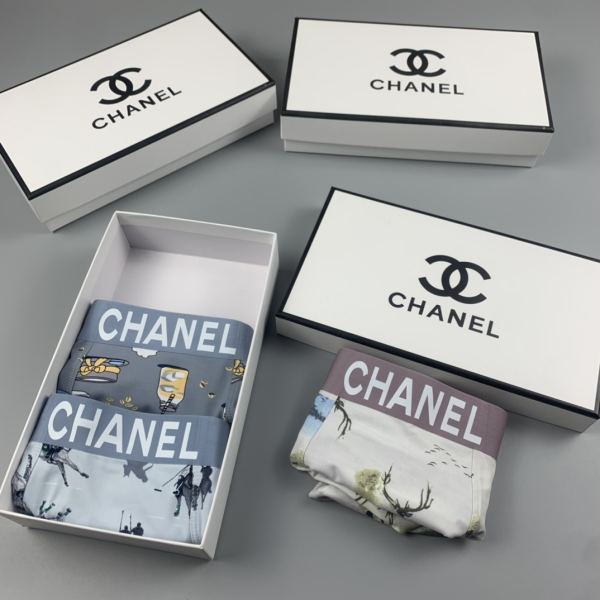 replica,repliche,fake,1:1,earrings,bracelet,ring,jewelry Intimo da uomo di lusso Chanel (tre pezzi)