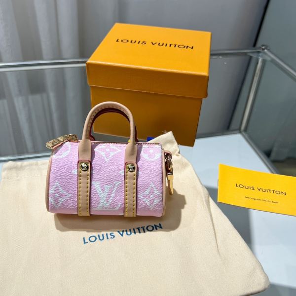 replica,repliche,fake,1:1,earrings,bracelet,ring,jewelry Louis Vuitton Mini ciondolo borsa a cuscino/MP2712