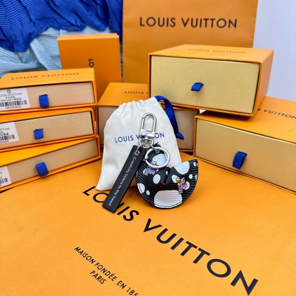 replica,repliche,fake,1:1,earrings,bracelet,ring,jewelry Portachiavi da appendere alla borsa dei biscotti della fortuna di Louis Vuitton