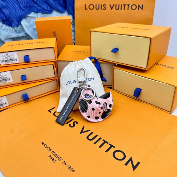 replica,repliche,fake,1:1,earrings,bracelet,ring,jewelry Portachiavi da appendere alla borsa dei biscotti della fortuna di Louis Vuitton