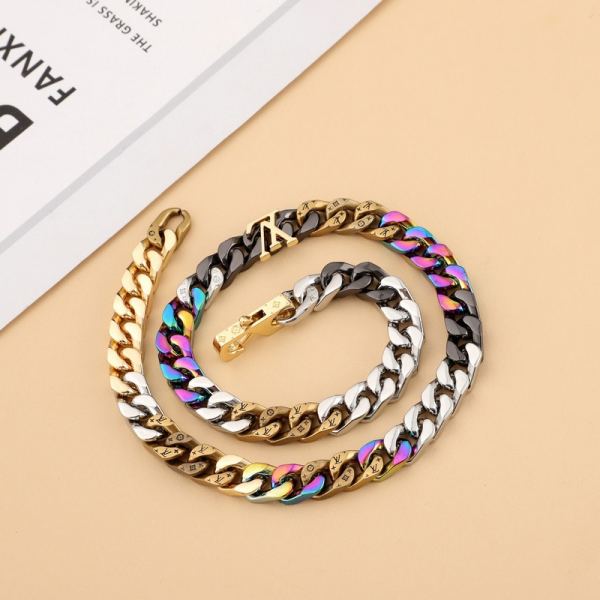 replica,repliche,fake,1:1,earrings,bracelet,ring,jewelry Louis Vuitton Links Patches Collana