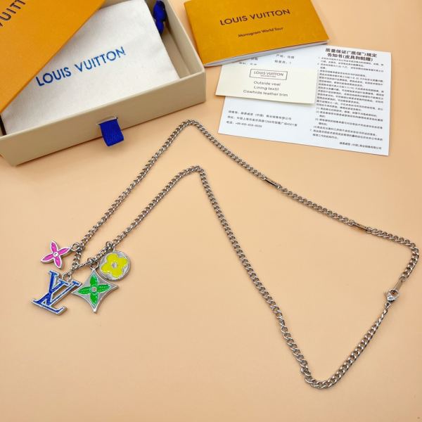 replica,repliche,fake,1:1,earrings,bracelet,ring,jewelry Collana Louis Vuitton Instinct Smaltata/60cm