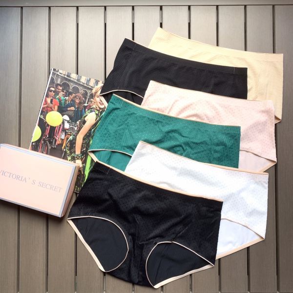 replica,repliche,fake,1:1,earrings,bracelet,ring,jewelry 【6 pezzi】 Victoria’s Secret New Fashion Starry Plaid Tinta unita Mutandine da donna a vita media senza cuciture