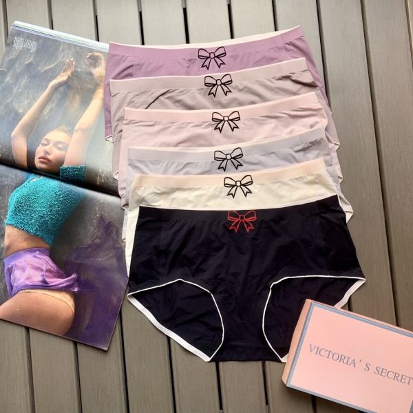 replica,repliche,fake,1:1,earrings,bracelet,ring,jewelry 【6 pezzi】 Intimo senza cuciture a vita media da donna in tinta unita con stampa fiocco moda Victoria’s Secret