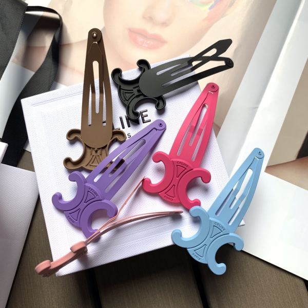 replica,repliche,fake,1:1,earrings,bracelet,ring,jewelry 【6 pezzi】 I nuovi fermagli per capelli colorati di Celine