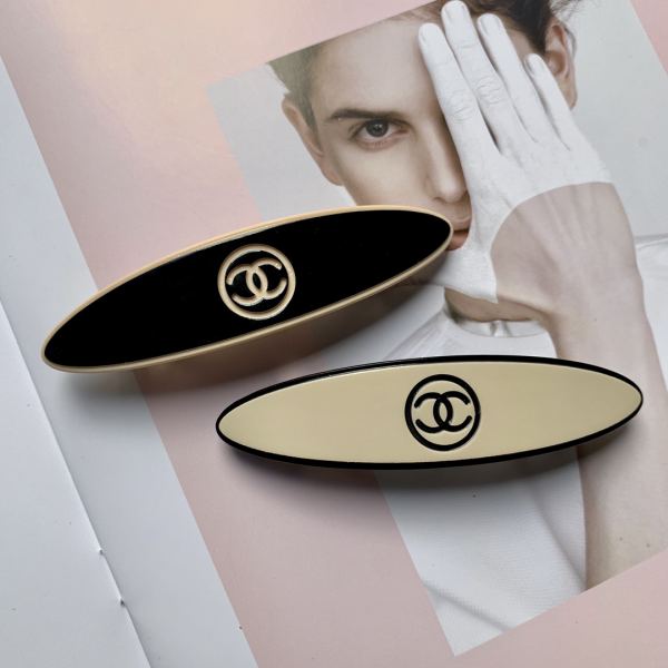 replica,repliche,fake,1:1,earrings,bracelet,ring,jewelry 【2 pezzi】 Chanel nuovo fermaglio per capelli con clip a molla ovale alla moda
