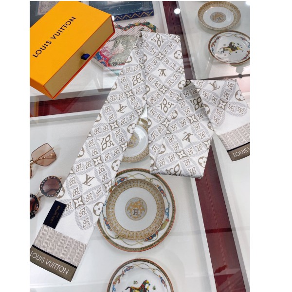 Streamer in seta a doppio strato Louis Vuitton