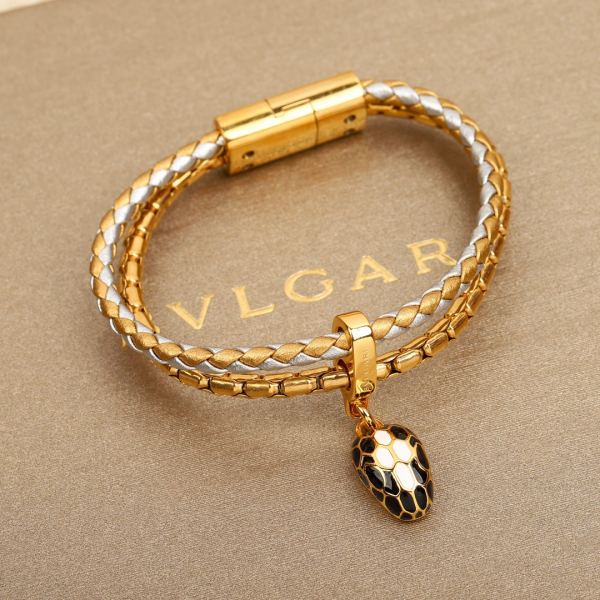 replica,repliche,fake,1:1,earrings,bracelet,ring,jewelry Bvlgari Bracciale a doppio strato con testa di serpente