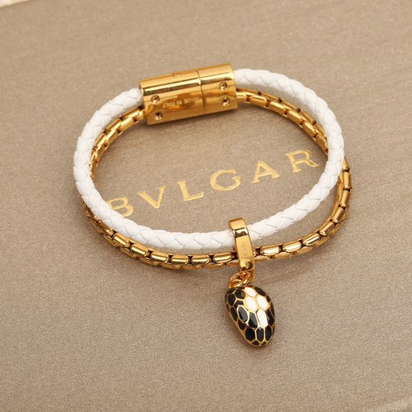 replica,repliche,fake,1:1,earrings,bracelet,ring,jewelry Bvlgari Bracciale a doppio strato con testa di serpente