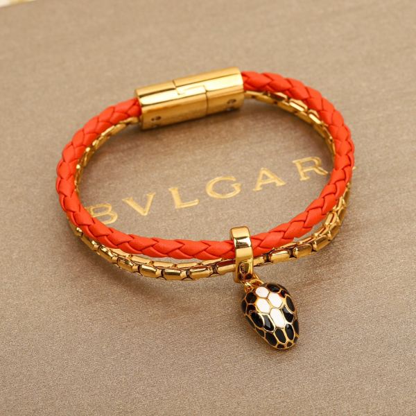 replica,repliche,fake,1:1,earrings,bracelet,ring,jewelry Bvlgari Bracciale a doppio strato con testa di serpente