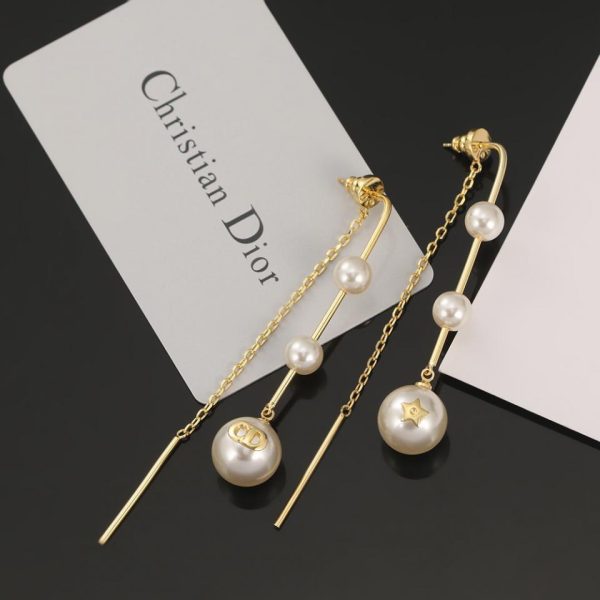 replica,repliche,fake,1:1,earrings,bracelet,ring,jewelry Orecchini vintage con perle e stelle Dior