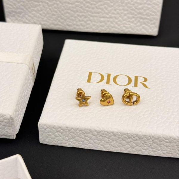 Orecchini Dior in tre pezzi