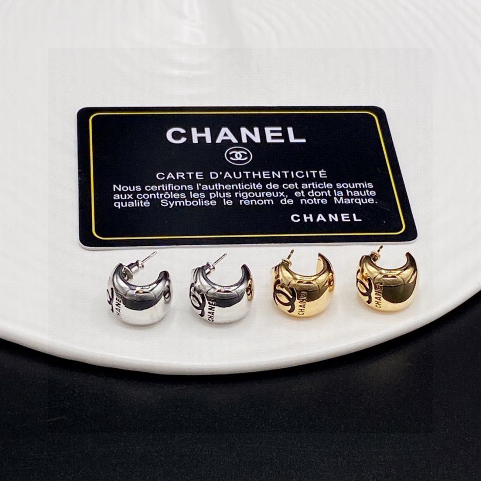 replica,repliche,fake,1:1,earrings,bracelet,ring,jewelry Orecchini piccoli Chanel doppia C