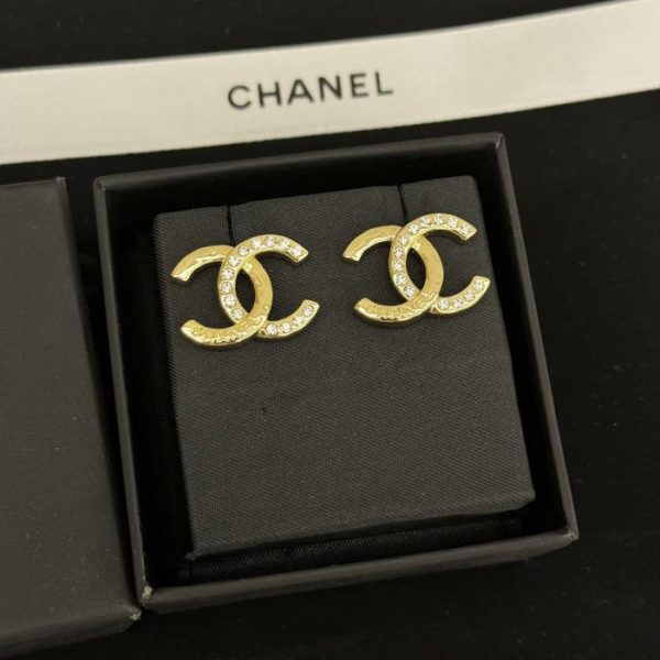 Orecchini Chanel mezzo diamante mezzo cc