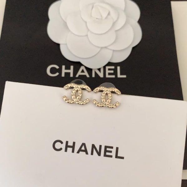 Orecchini Chanel mini cc in oro chiaro