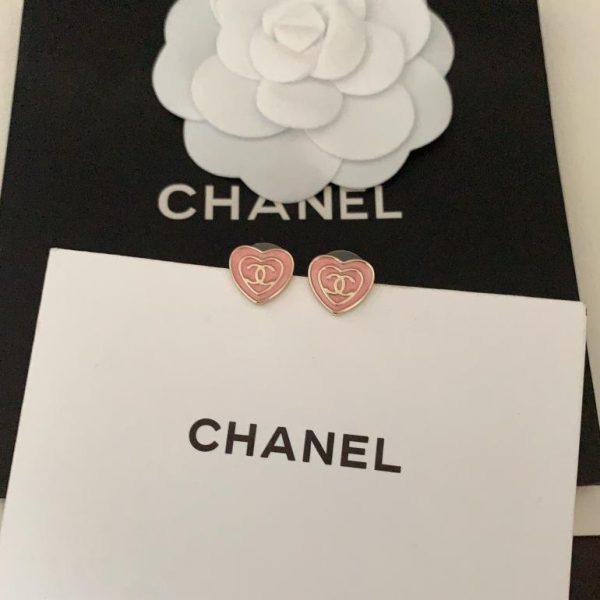 Mini orecchini rosa Love Chanel