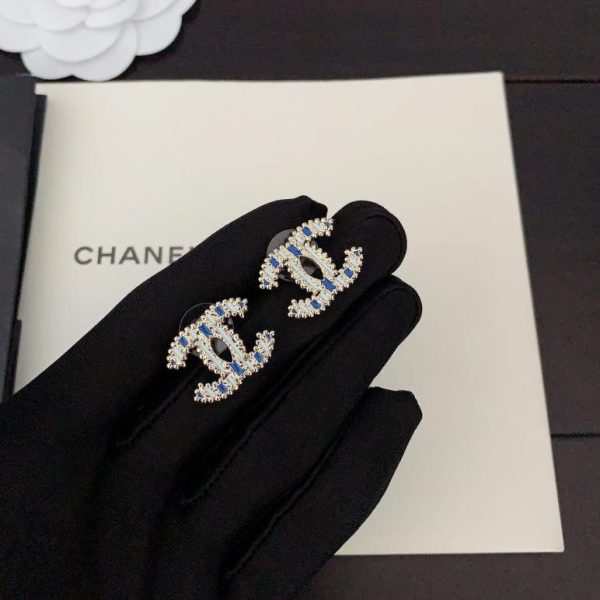 Orecchini cc bicolore Chanel