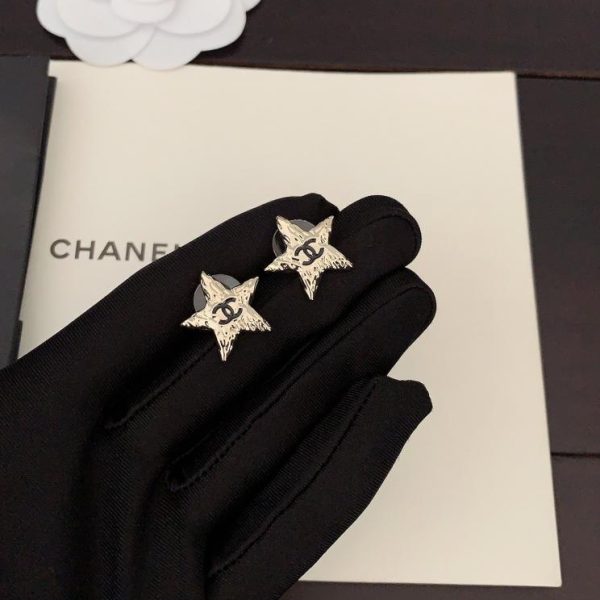 Orecchini Chanel stella a cinque punte cc