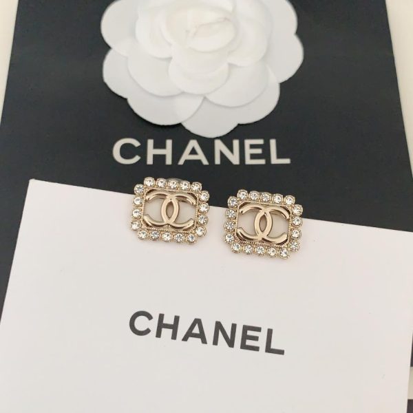 Orecchini Chanel rettangolari cc