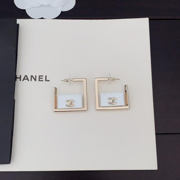 Orecchini quadrati della borsa Chanel