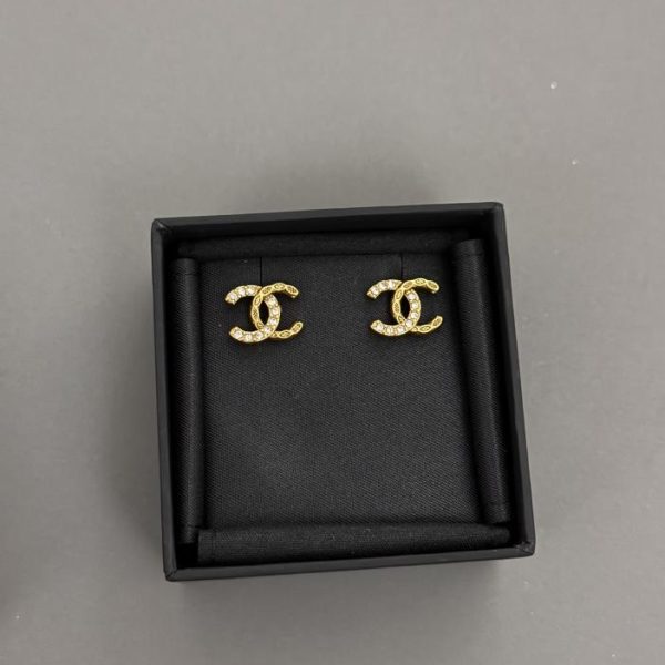 Orecchini Chanel cc in bronzo mini