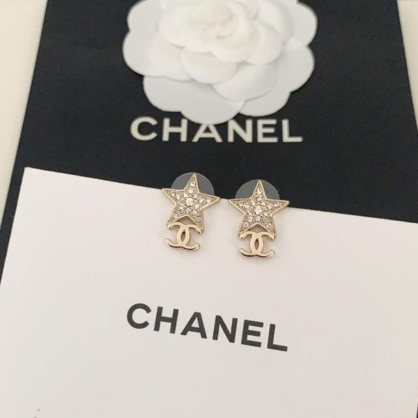 Orecchini Chanel stella a cinque punte cc
