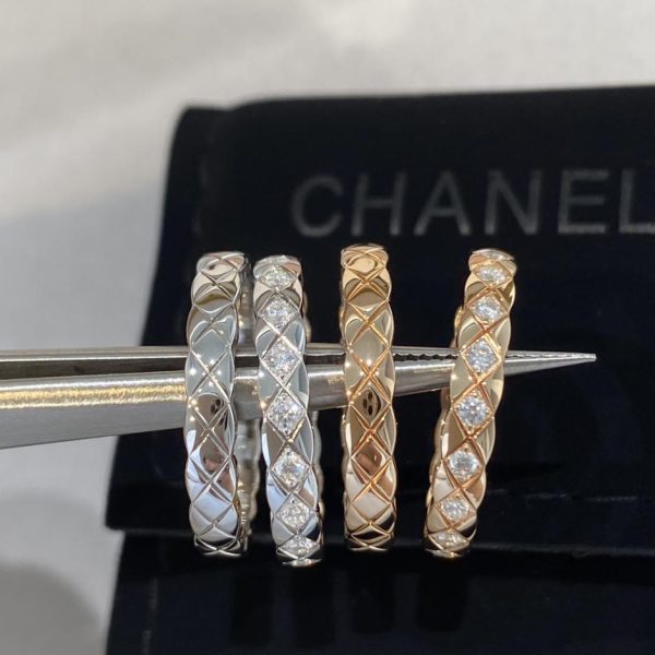 replica,repliche,fake,1:1,earrings,bracelet,ring,jewelry Anello Chanel Coco, versione stretta