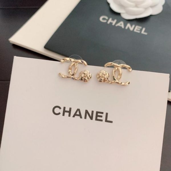 Orecchini a fiore mini cc Chanel