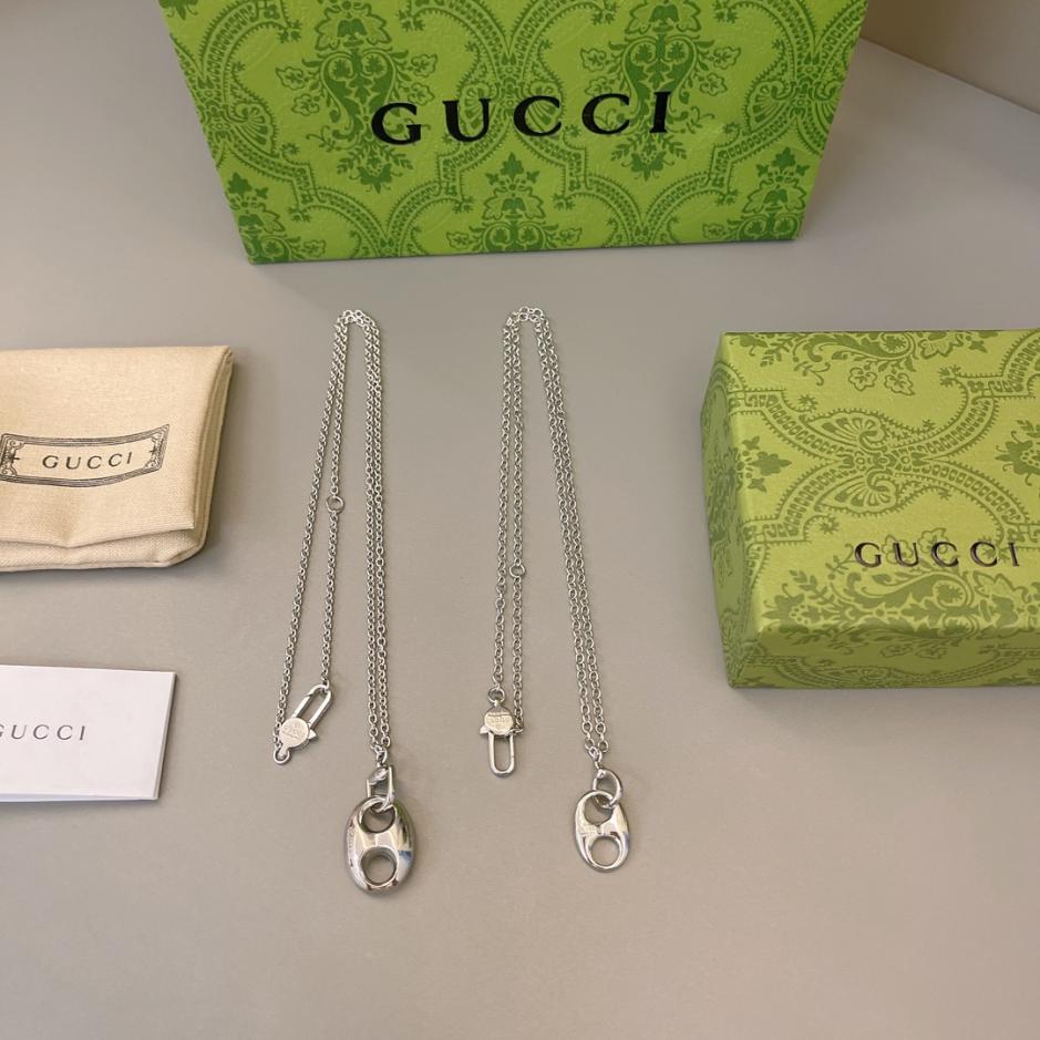 replica,repliche,fake,1:1,earrings,bracelet,ring,jewelry Collana Gucci