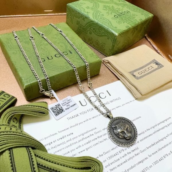 replica,repliche,fake,1:1,earrings,bracelet,ring,jewelry Collana Gucci Anger Forest