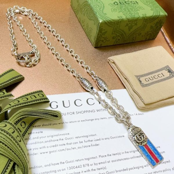 replica,repliche,fake,1:1,earrings,bracelet,ring,jewelry Collana Gucci Anger Forest