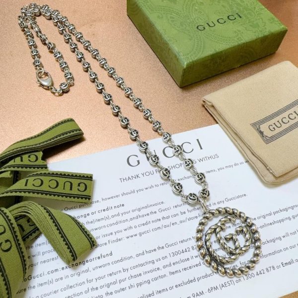 replica,repliche,fake,1:1,earrings,bracelet,ring,jewelry Collana Gucci Anger Forest