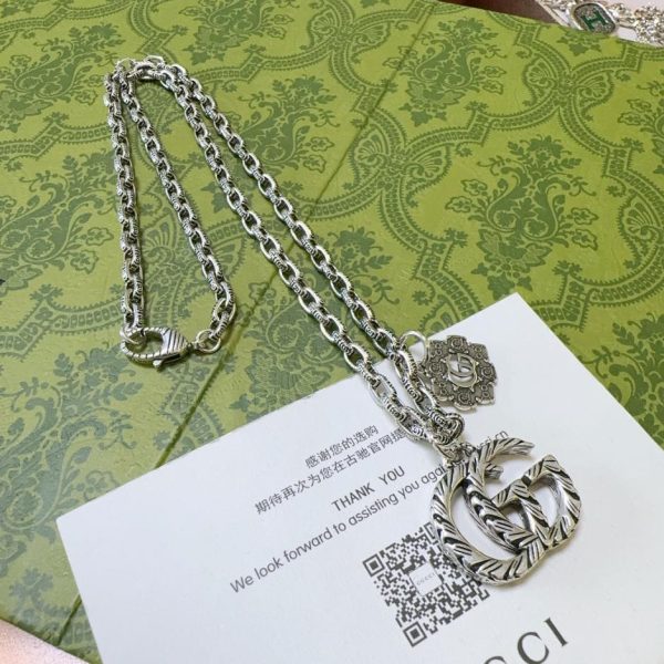 replica,repliche,fake,1:1,earrings,bracelet,ring,jewelry Collana Gucci Anger Forest