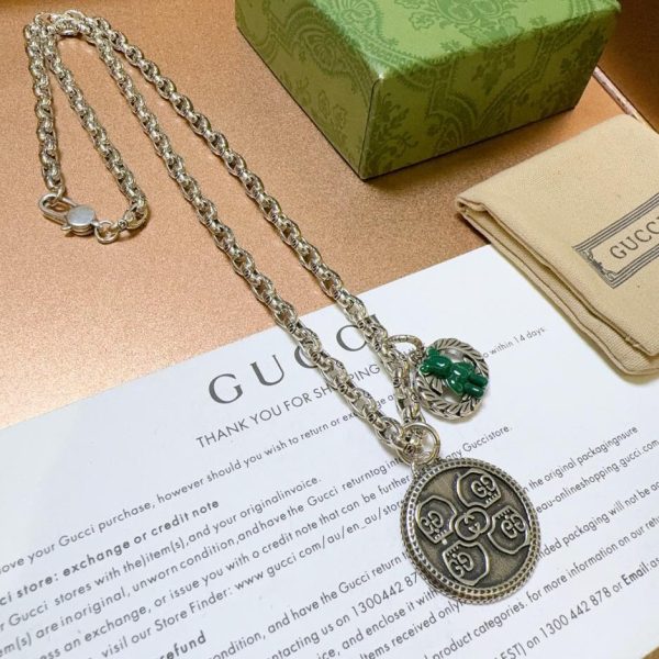 replica,repliche,fake,1:1,earrings,bracelet,ring,jewelry Collana Gucci Anger Forest