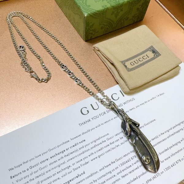 replica,repliche,fake,1:1,earrings,bracelet,ring,jewelry Collana Gucci Anger Forest