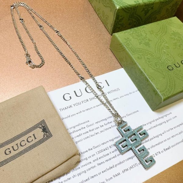 replica,repliche,fake,1:1,earrings,bracelet,ring,jewelry Collana Gucci Anger Forest