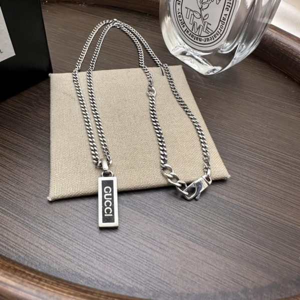 replica,repliche,fake,1:1,earrings,bracelet,ring,jewelry Collana Gucci in smalto nero