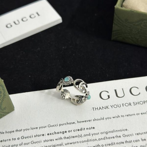 replica,repliche,fake,1:1,earrings,bracelet,ring,jewelry Anello Gucci