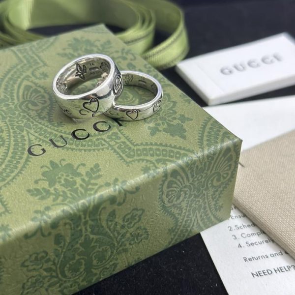 replica,repliche,fake,1:1,earrings,bracelet,ring,jewelry Anello Gucci