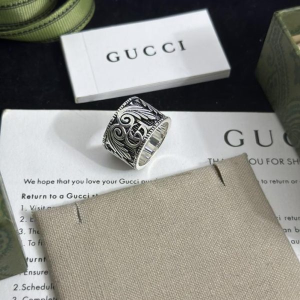 replica,repliche,fake,1:1,earrings,bracelet,ring,jewelry Anello Gucci