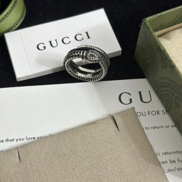 replica,repliche,fake,1:1,earrings,bracelet,ring,jewelry Anello Gucci