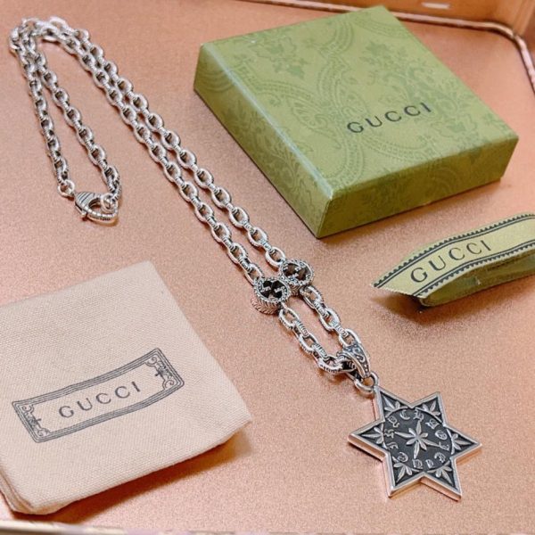 replica,repliche,fake,1:1,earrings,bracelet,ring,jewelry Collana Gucci Anger Forest