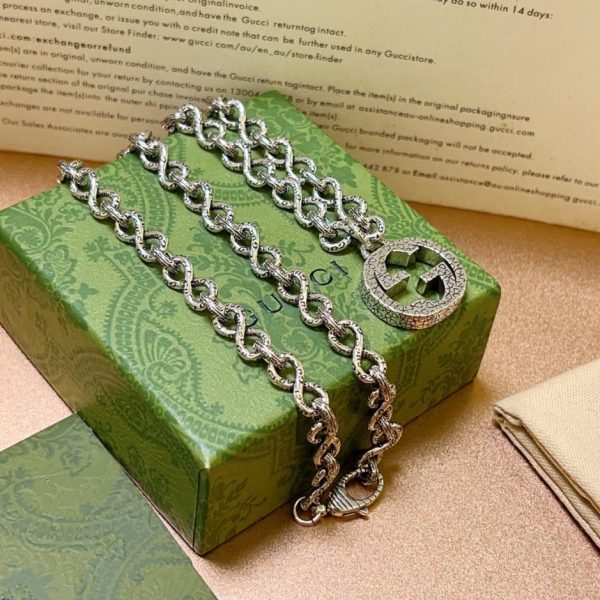 replica,repliche,fake,1:1,earrings,bracelet,ring,jewelry Collana Gucci Anger Forest