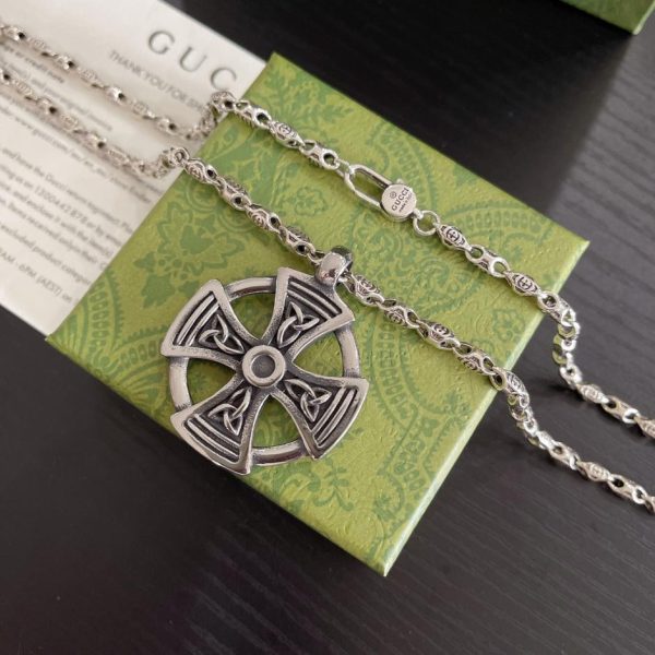 replica,repliche,fake,1:1,earrings,bracelet,ring,jewelry Collana Gucci