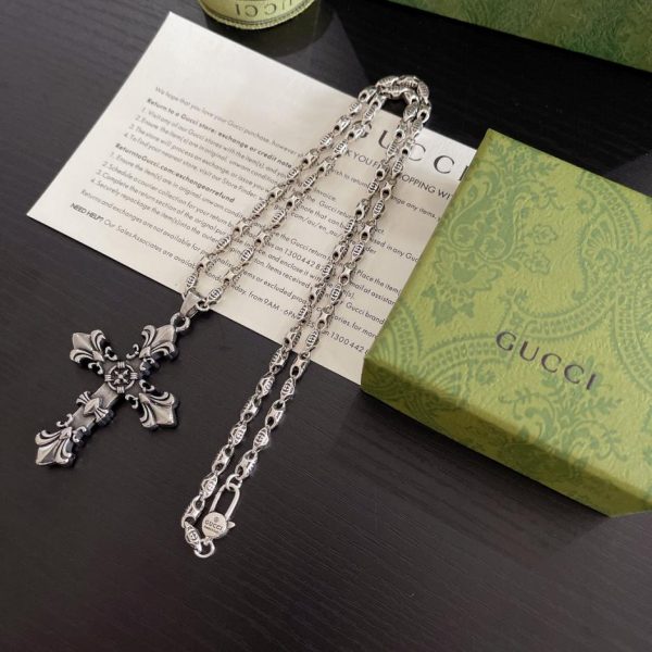 replica,repliche,fake,1:1,earrings,bracelet,ring,jewelry Collana Gucci